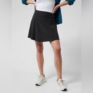 Athleta All Day Skort Black Size 16 Built-In‎ Shorts Zip Pocket